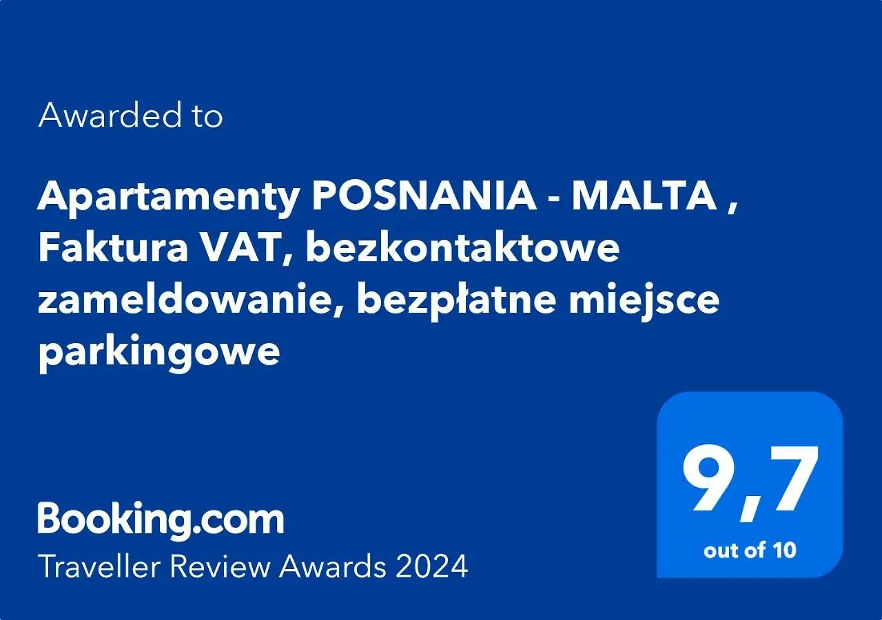 Totu Today - Posnania - Malta Apartamenty , Faktura Vat, Self Check-In, Bezplatny Parking Poznań Polska